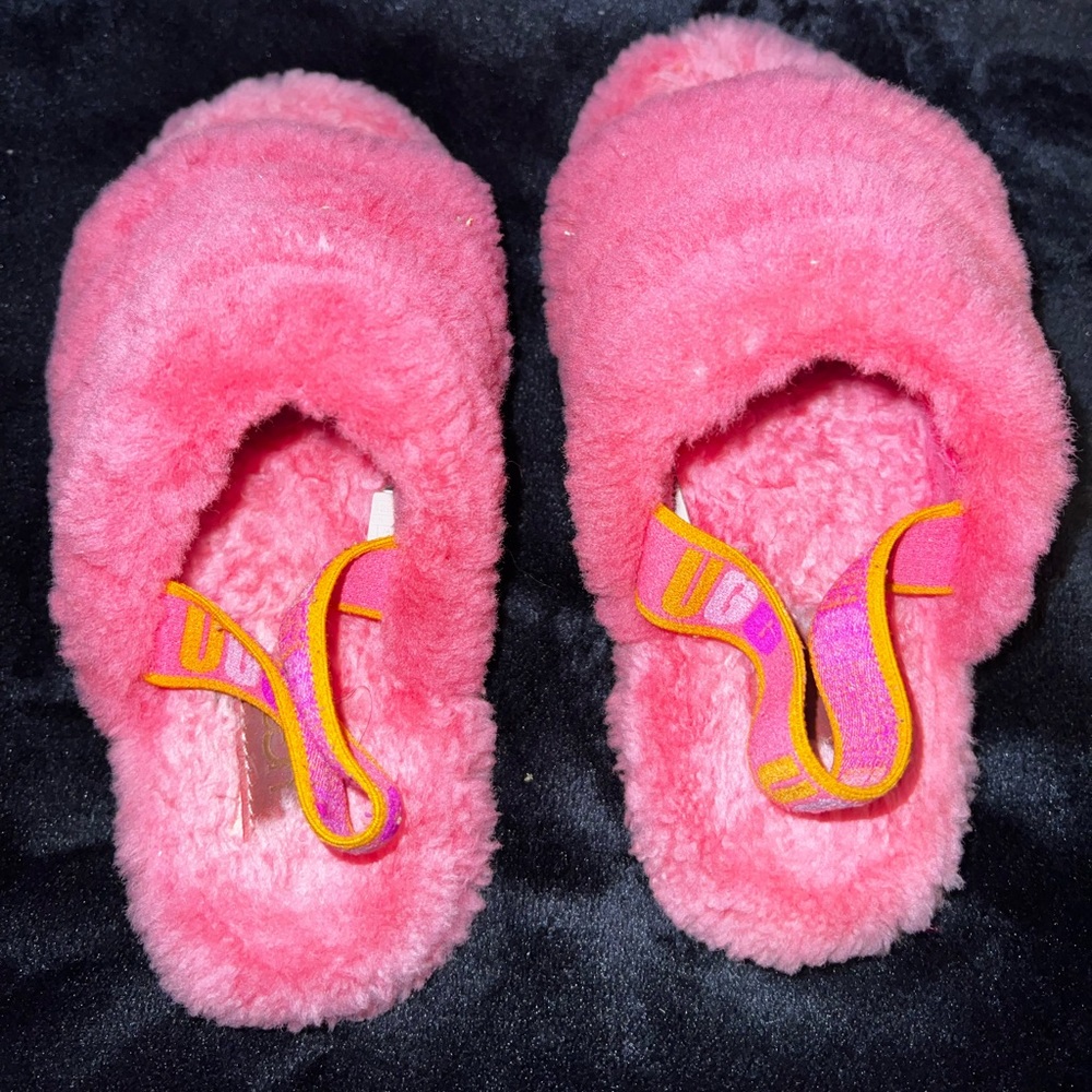 Pink Ugg Slippers - Girls Size 1